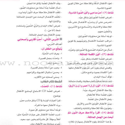 Itqan Series for Teaching Arabic Teacher Guide: KG1- Damaged Copy سلسلة إتقان لتعليم اللغة العربية دليل المعلم بستان