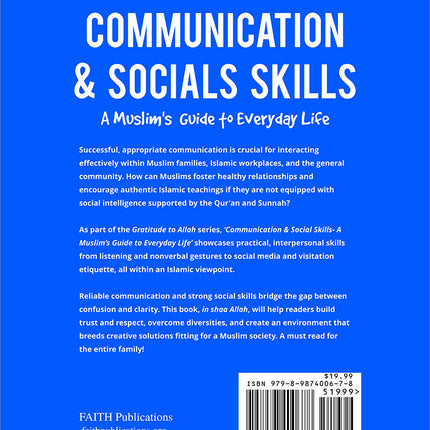 Communication and Social Skills: A Muslim Guide to Everyday Life