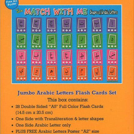 Double Sided A5 Size Flash Cards + Free A2 Size Poster