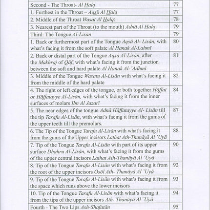 The Enlightenment - Tajweed Rules (English)