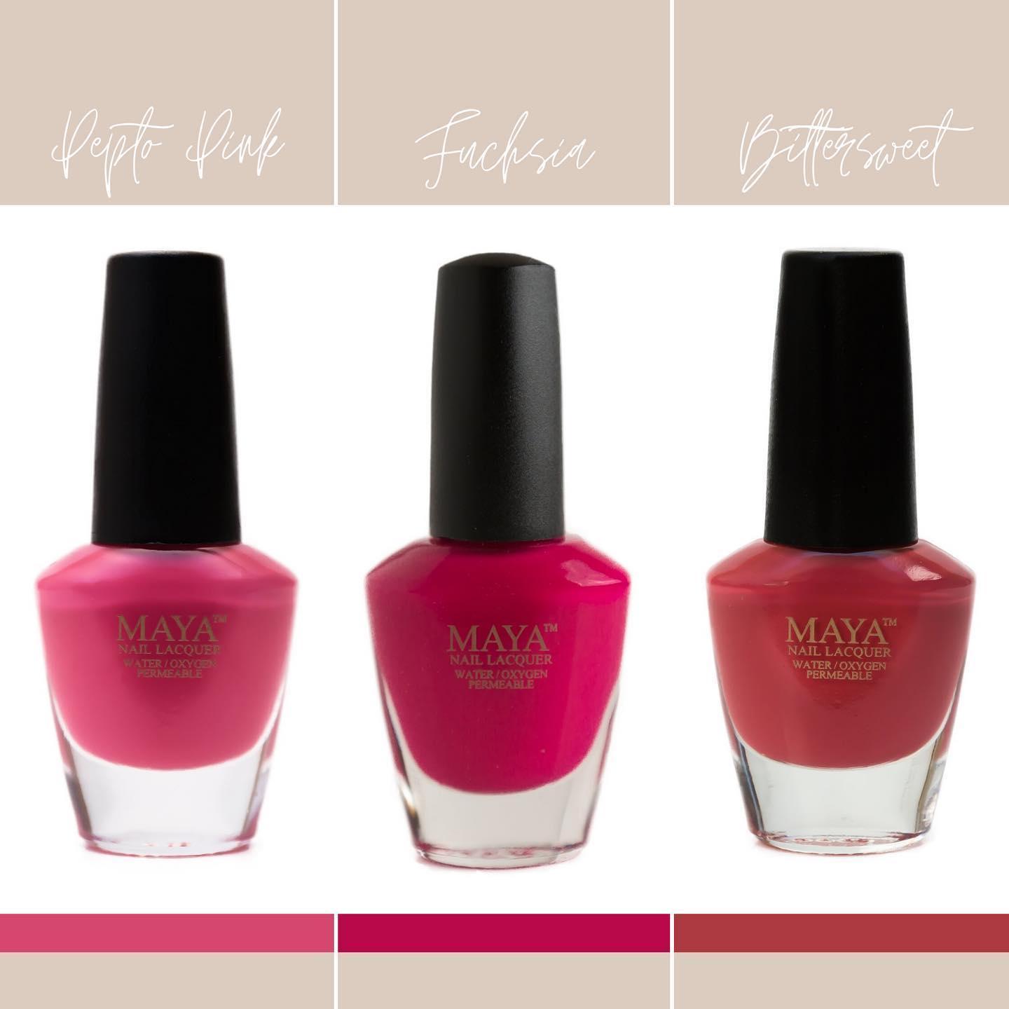 The Fuschia Breathable Nail Polish, Halal Nail Polish, Fast-Drying