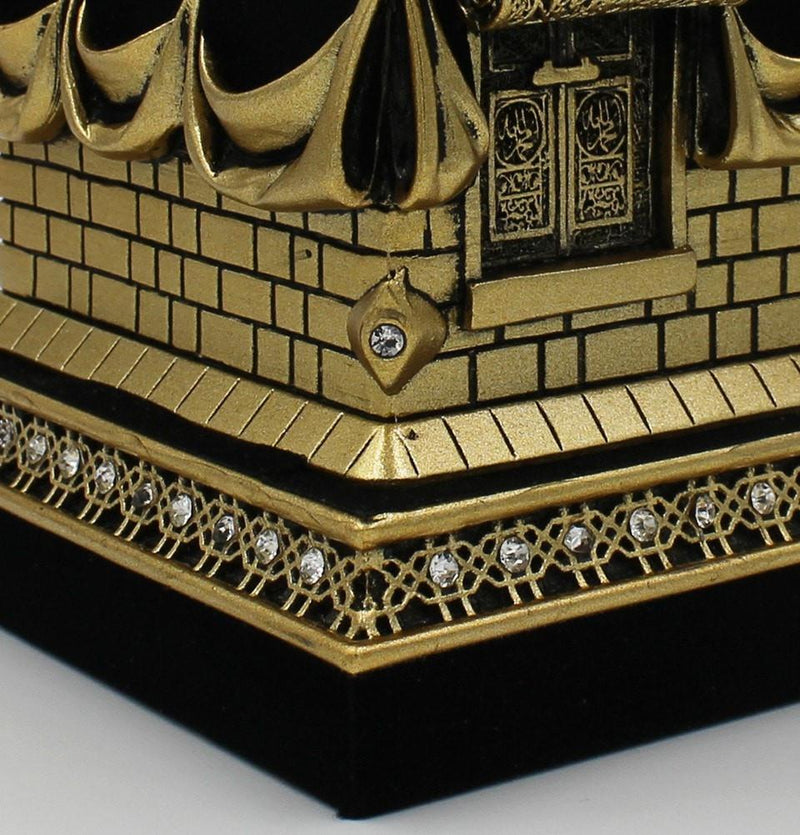 Islamic Table Decor Kaba Replica Gold  Black - east-west-souk