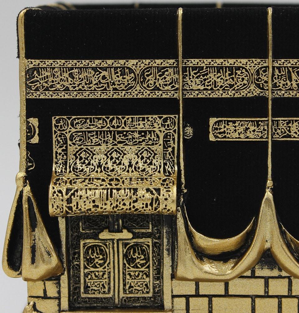 Islamic Table Decor Kaba Replica Gold  Black - east-west-souk
