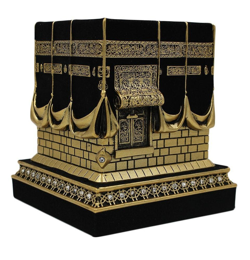 Islamic Table Decor Kaba Replica Gold  Black - east-west-souk