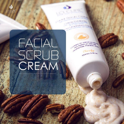 La Cure Dead Sea Facial Scrub Cream, for Radiant Glowing Skin - (3.4fl oz)