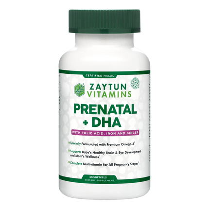 Halal Prenatal + DHA (60 Softgels)