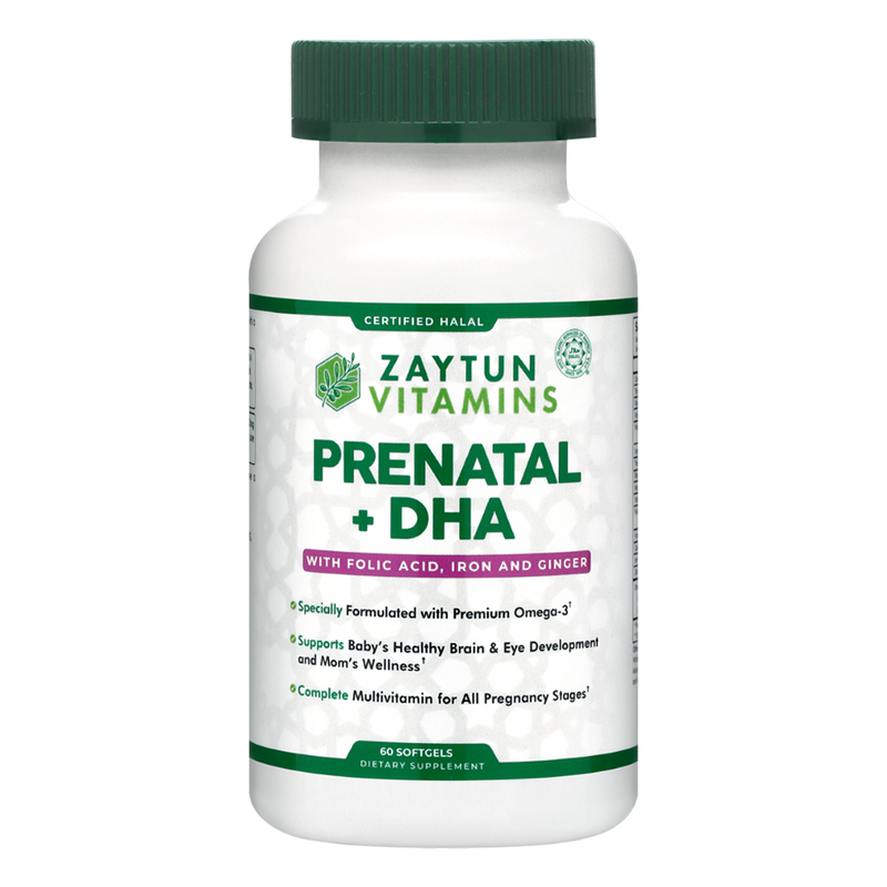 Halal Prenatal + DHA (60 Softgels)