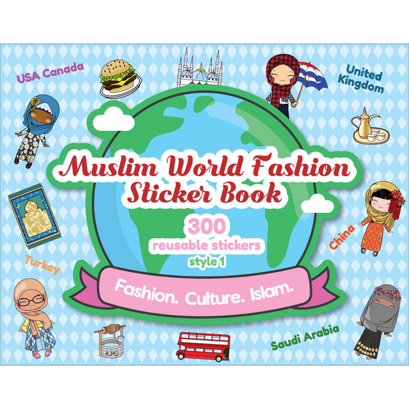 Muslim World Fashion Sticker Book Style 1