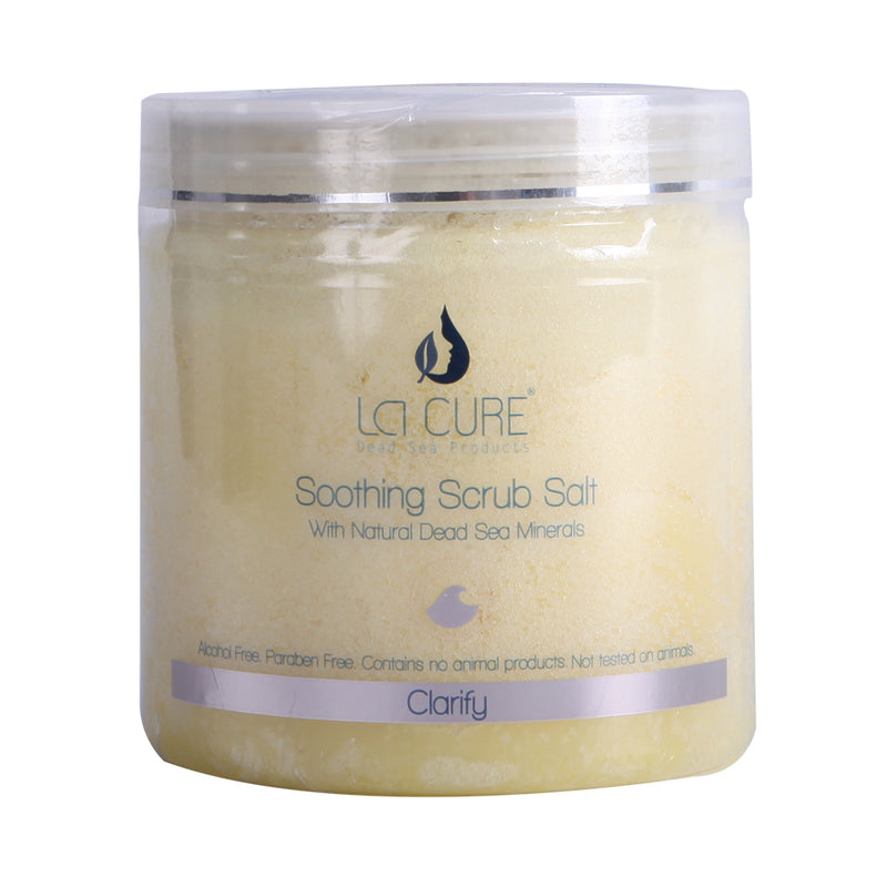 La Cure Dead Sea Soothing Scrub Salts Lavender Essential Oil , Natural Cream Exfoliant, Stretch Mark & Wrinkle Reducer,(1.65 lb)
