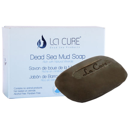 La Cure Dead Sea Mud Soap – Natural Deep Cleansing & Detox for Face & Body - (3.2oz)