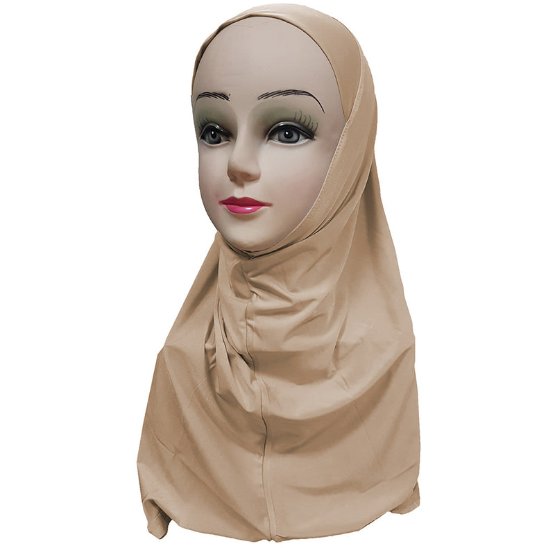 Women's Lycra Amira Hijab One Piece - Plain Color