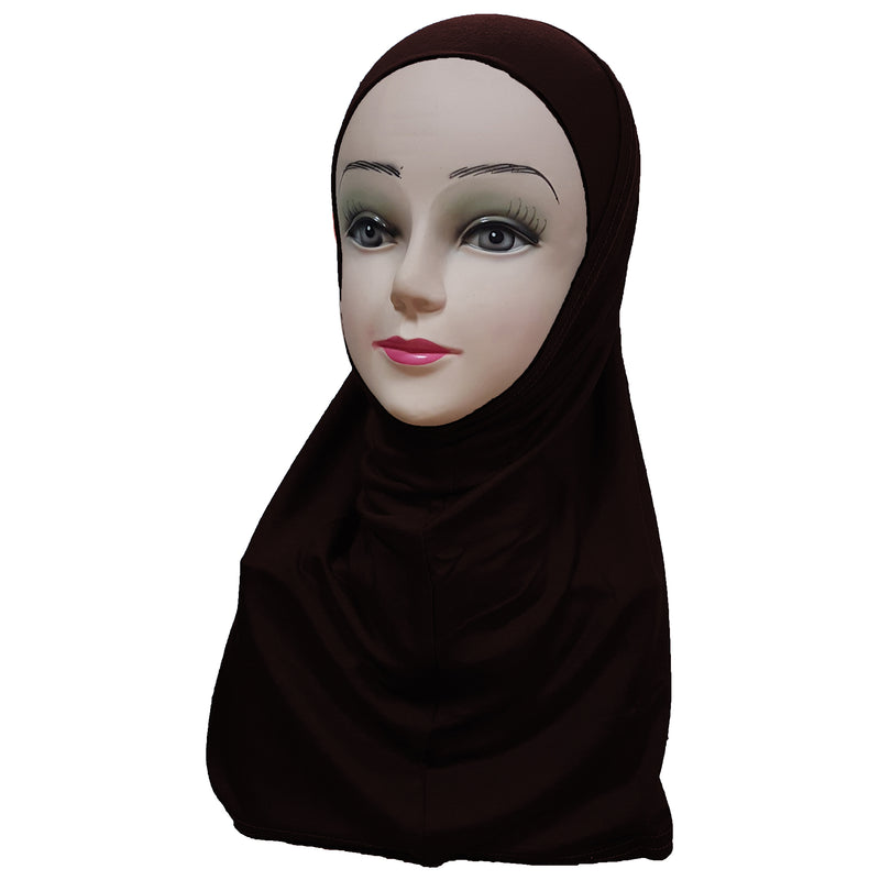 Women's Cotton Amira Hijab Two Piece - Plain Color