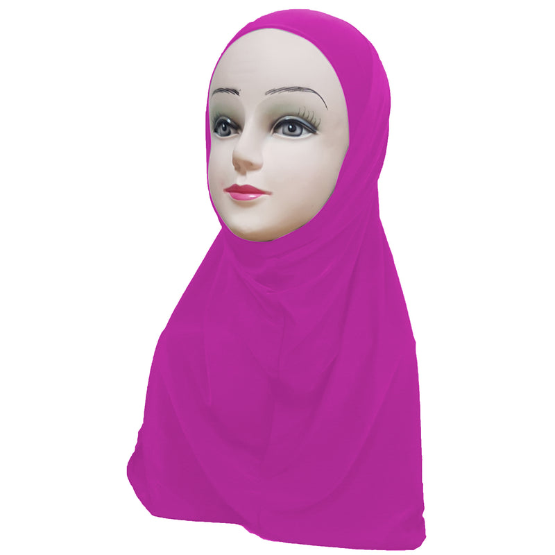 Women's Lycra Amira Hijab Two Piece - Plain Color