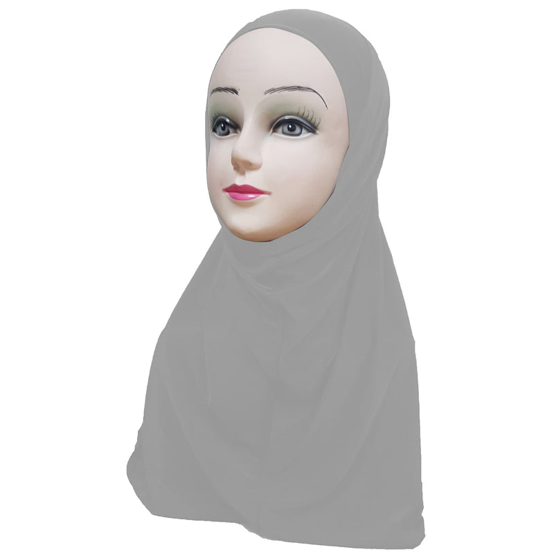 Women's Lycra Amira Hijab Two Piece - Plain Color