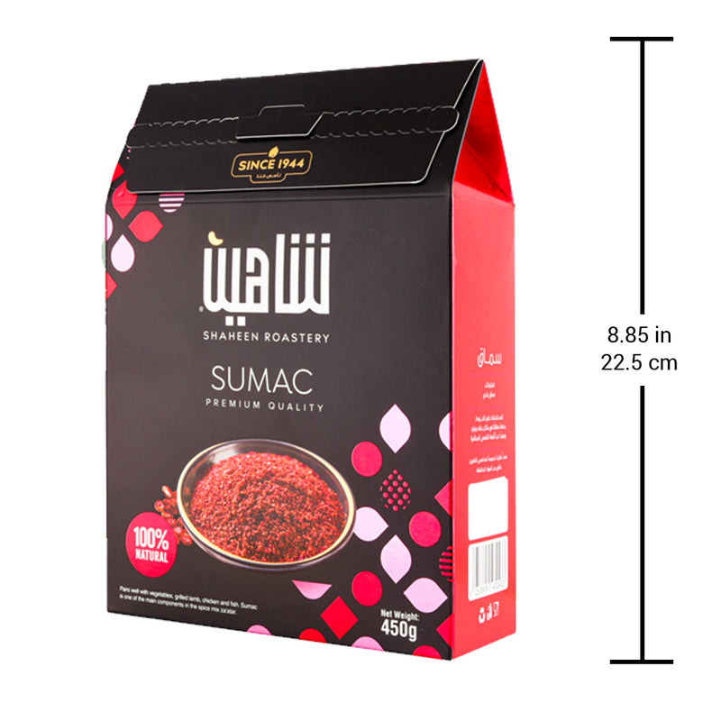 Shaheen Sumac Spice, Pure Ground Sumac, Sumac Seasoning,15.87oz - سماق