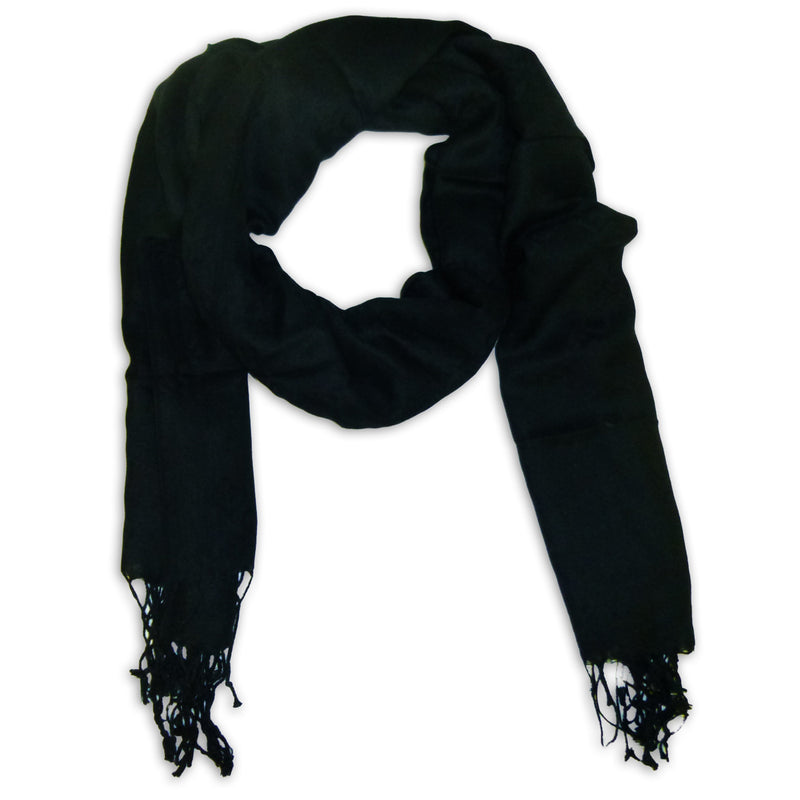 Women's Fancy Winter Scarf Wrap Shawl with Fringes
