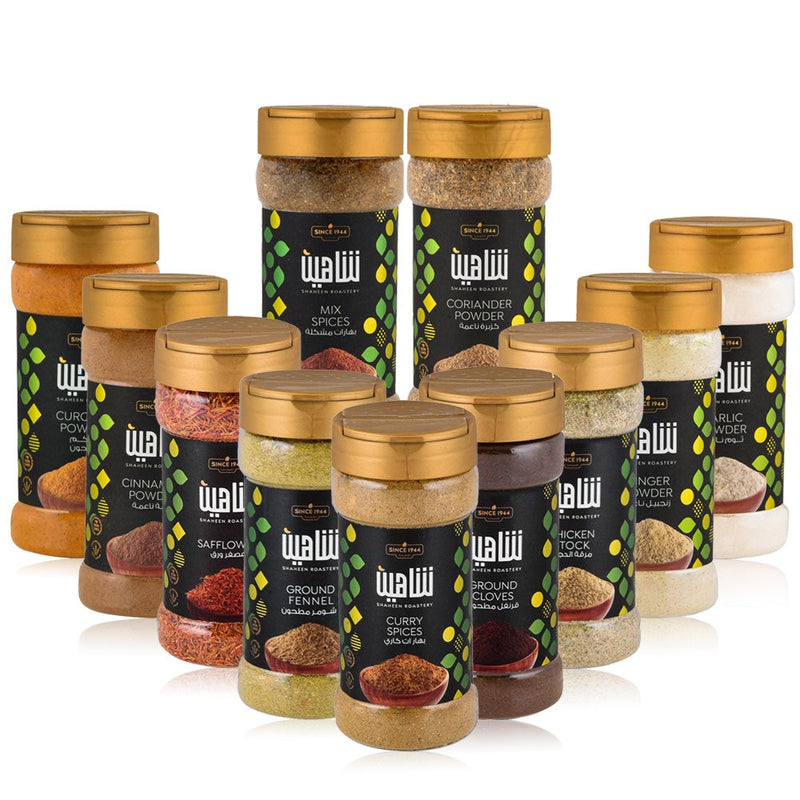 Shaheen Spices and Seasonings - Everyday Essentials Variety set - World Flavors Premium Seasonings - 11 Packs Seasoning Kitchen Starter Gift Set