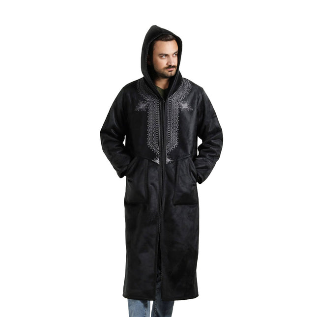 Farwa Winter Overcoat - Stylish and Warm Outdoor Apparel for Men - Moroccan Style