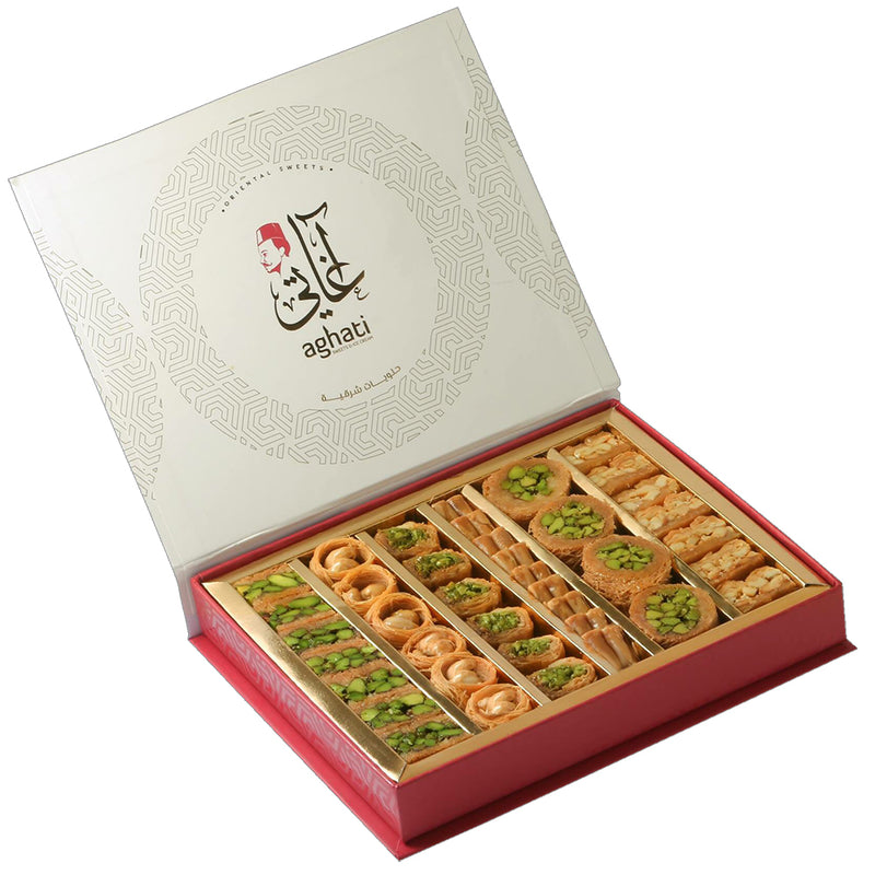 Premium Mix of Baklava Delights | Authentic Baklava Dessert in a Luxurious Box   مشكل بقلاوه