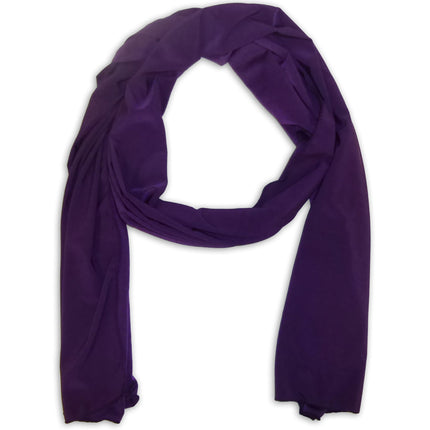 Women's Silky Scarf Wrap Shawl - Plain Color