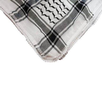 Arab head cover with classic black & white pattern


