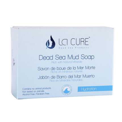 La Cure Dead Sea Mud Soap – Natural Deep Cleansing & Detox for Face & Body - (3.2oz)