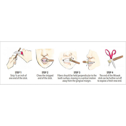 (Pack of 20) Sewak Alsafa - Miswak (Traditional Natural Toothbrush)