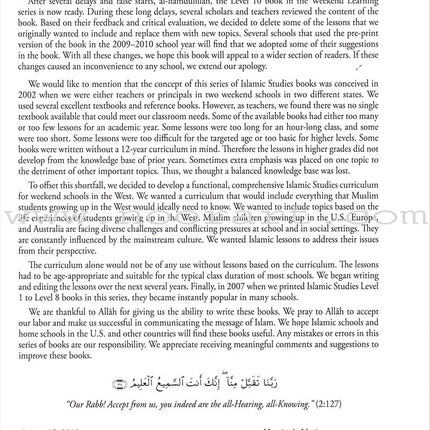 Weekend Learning Islamic Studies: Level 10