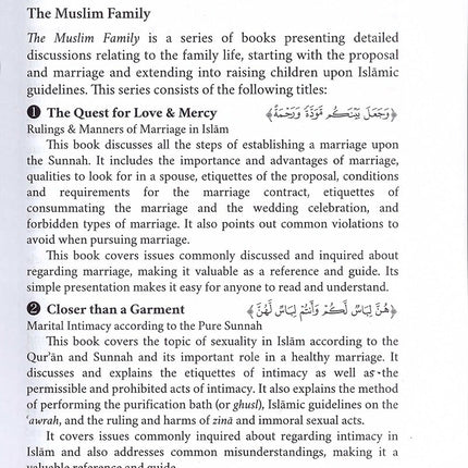 The Muslim Family: And He has put between you affection and mercy
