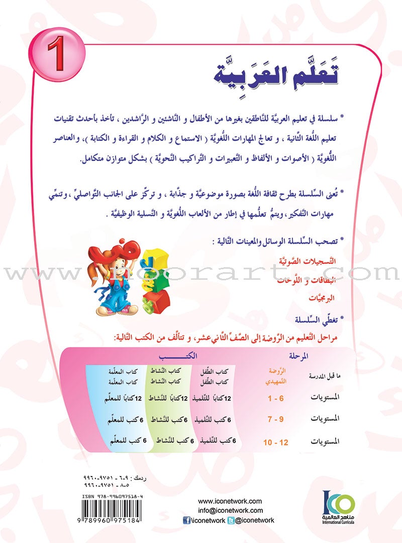 ICO Learn Arabic Teacher Book: Level 1, Part 1 (Combined Edition) تعلم العربية