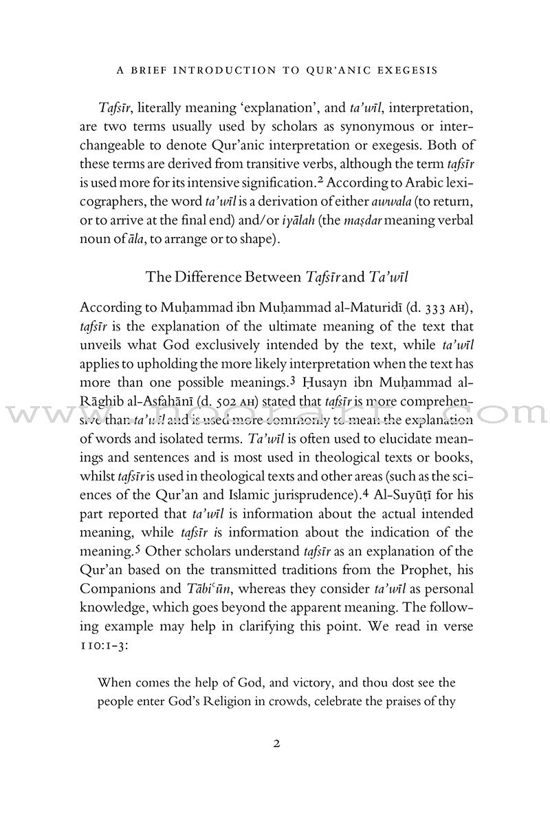 A Brief Introduction to Qur'anic Exegesis