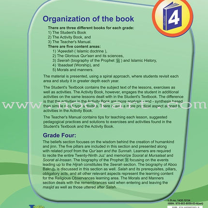 ICO Islamic studies Teacher's Manual: Grade 4, Part 2