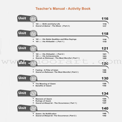 ICO Islamic Studies Teacher's Manual: Grade 6, Part 2
