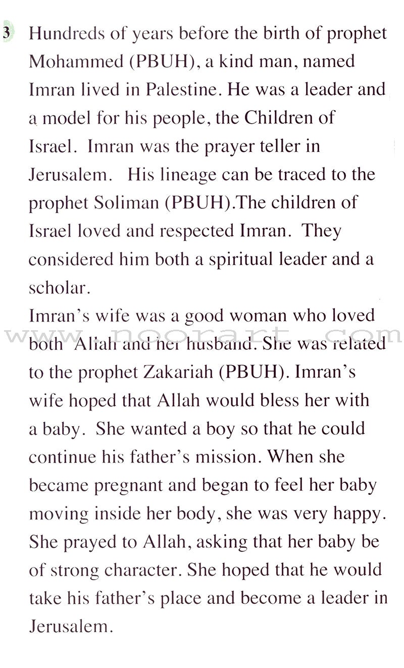 Maryam the daughter Of Imran (Mary the mother of Jesus): Level 4