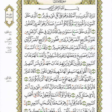 Al-Qaidah An-Noraniah (Juz Tabarak with Surah Al-Fatihah, Size: 8.2" X 11") القاعدة النوراينية على جزء تبارك مع سورة الفاتحة