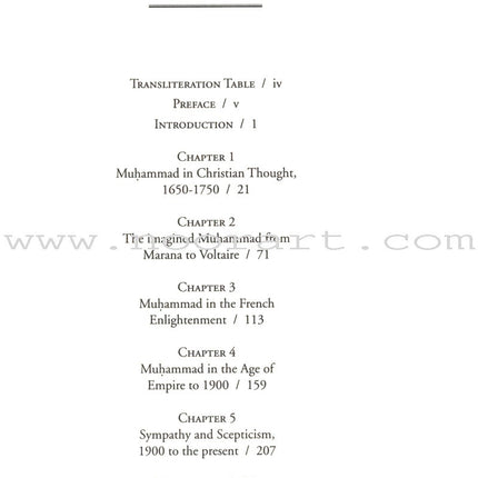 The Prophet Muhammad (s) in French and English Literature, 1650 to the Present