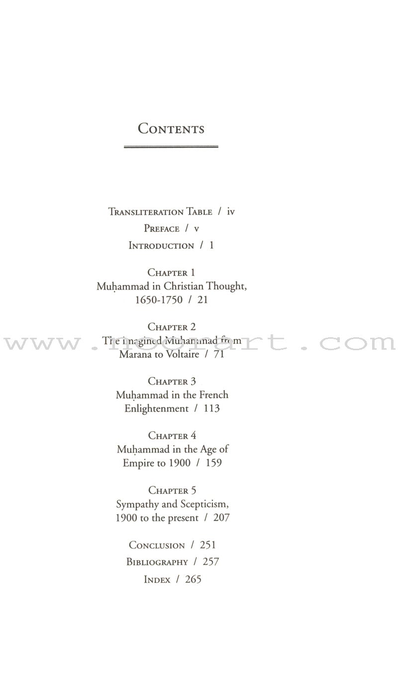 The Prophet Muhammad (s) in French and English Literature, 1650 to the Present