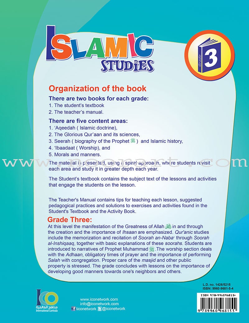 ICO Islamic Studies Textbook: Grade 3 (Light Edition)