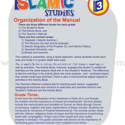 ICO Islamic Studies Teacher's Manual: Grade 3, Part 1