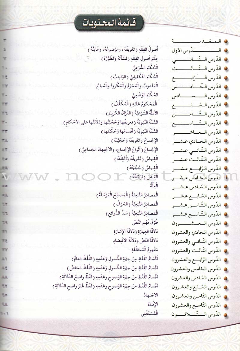 Islamic Knowledge Series - Origins of Jurisprudence: Book 19 سلسلة العلوم الإسلامية أصول الفقه
