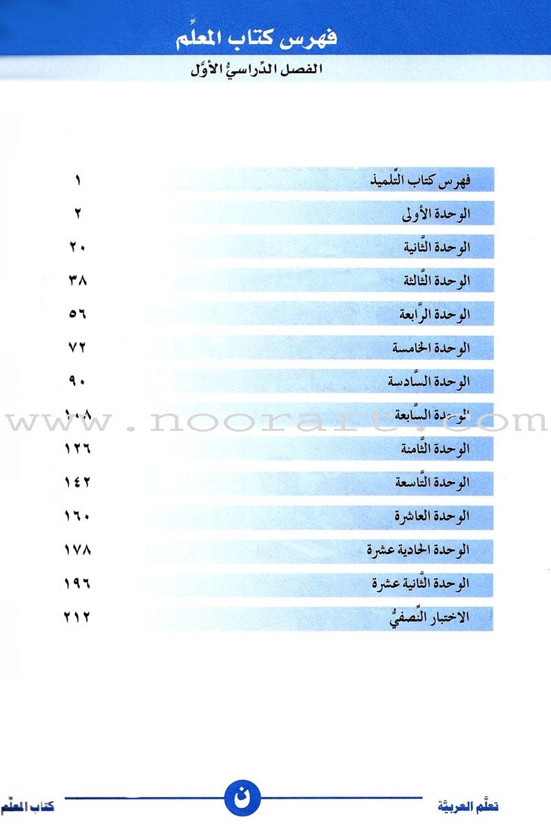 ICO Learn Arabic Teacher Guide: Level 2, Part 1 تعلم العربية
