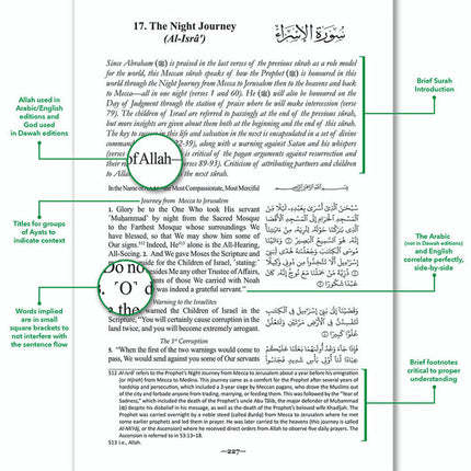 The Clear Quran with Arabic Text - Hardcover (9.25" x 12.6") |Parallel Edition