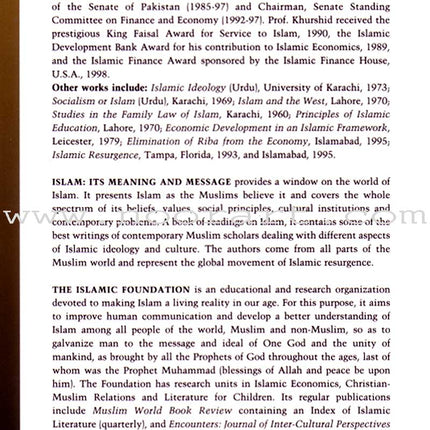 Islam its Meaning and Message