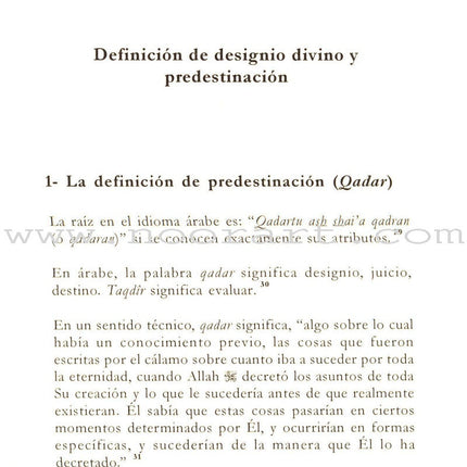 Designio Divino Y Predestinación -Divine Will and Predestination القضاء والقدر