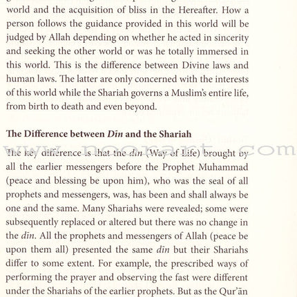 Shariah: A Divine Code of Life