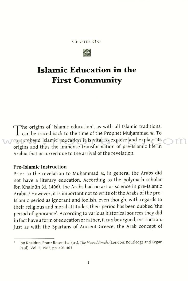 A Social History Of Education In The Muslim World (From the Prophetic Era to Ottoman Times)