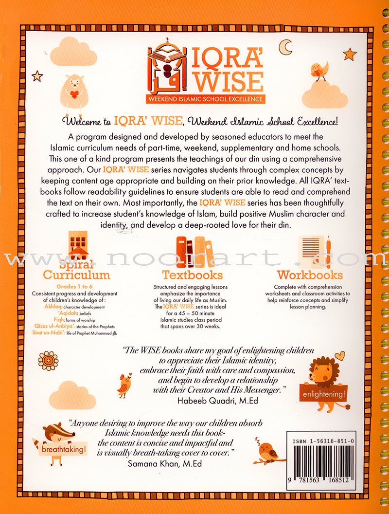 IQra' Wise (Weekend Islamic School Excellence) Workbook: Grade One