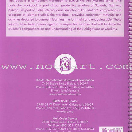 We Are Muslims Workbook: Grade 5