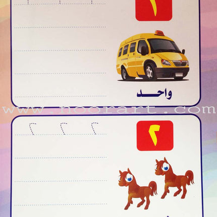 Write and Erase the Numbers (1-20): Level 1 اكتب وامسح الأعداد