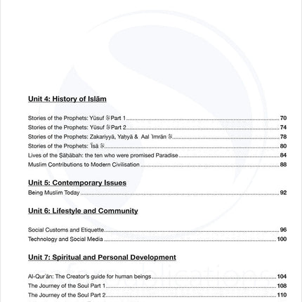 Safar Teacher's Guide for Islamic Studies: Level 7
